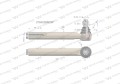 Przegub kierowniczy 285mm- M18x1,5 3764028M2 WARYŃSKI-12977