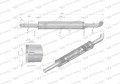 Tłumik okrągły 1140mm 5kg C-360 INOX WARYŃSKI-31231