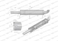 Tłumik okrągły krótki 830mm 4.1kg C-330 INOX WARYŃSKI-31075