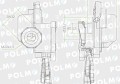 Złącze przewodów powietrza z zaworem C-330/360 (miękkie) 22x1.5 POLMO-13762