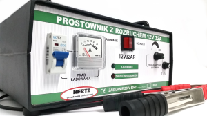 Prostownik z rozruchem 12V 32A/280A Hertz
