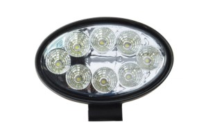 Lampa robocza owalna 8 led  barwa światła zimna 