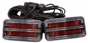 Instalacja zestaw lamp z przewodem 7,5m led 12/24V