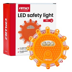 Lampa ostrzegawcza awaryjna z funkcją latarki 