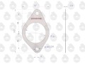 Uszczelka kolektora ssącego krążelit 0.8mm C-385 ( sprzedawane po 10 ) ORYGINAŁ URSUS-16063
