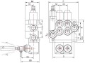 Rozdzielacz hydrauliczny jednosekcyjny (1) 40L-3478