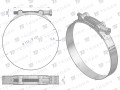 Opaska zaciskowa GBS 113-121 (obejma W2 - stal nierdzewna) szerkość 24mm TEGER ( sprzedawane po 5 )-35086