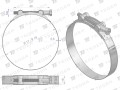 Opaska zaciskowa GBS 17-19 (obejma W2 - stal nierdzewna) szerkość 18mm TEGER ( sprzedawane po 10 )-35023