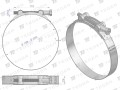 Opaska zaciskowa GBS 188-200 (obejma W2 - stal nierdzewna) szerkość 26mm TEGER ( sprzedawane po 5 )-35107