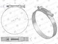Opaska zaciskowa GBS 23-25 (obejma W2 - stal nierdzewna) szerkość 18mm TEGER ( sprzedawane po 10 )-35029