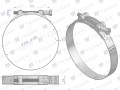 Opaska zaciskowa GBS 240-252 (obejma W2 - stal nierdzewna) szerkość 26mm TEGER ( sprzedawane po 5 )-35119