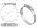 Opaska zaciskowa GBS 26-28 (obejma W2 - stal nierdzewna) szerkość 18mm TEGER ( sprzedawane po 10 )-35032