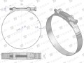 Opaska zaciskowa GBS 60-63 (obejma W2 - stal nierdzewna) szerkość 22mm TEGER ( sprzedawane po 10 )-35059