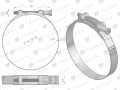 Opaska zaciskowa GBS 74-79 (obejma W2 - stal nierdzewna) szerkość 24mm TEGER ( sprzedawane po 5 )-35068