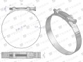 Opaska zaciskowa GBS 98-103 (obejma W2 - stal nierdzewna) szerkość 24mm TEGER ( sprzedawane po 5 )-35080
