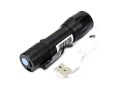 Latarka uniwersalna LED COB 200 lm ładowana USB sprzedawana po 12 szt w kartoniku ekspozycyjnym Teger-36312