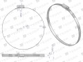 Opaska zaciskowa 110-130 ślimakowa (obejma W2 - stal nierdzewna) szerkość 9mm TEGER ( sprzedawane po 10 )-34819