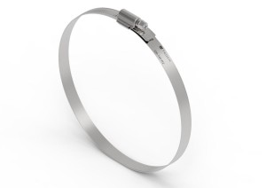 Opaska zaciskowa wzmocniona 120-140 ślimakowa stal nierdzewna szerkość 12mm TEGER 