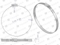 Opaska zaciskowa wzmocniona 120-140 ślimakowa (obejma W2 - stal nierdzewna) szerkość 12mm TEGER ( sprzedawane po 10 )-34873