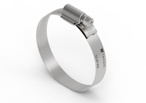 Opaska zaciskowa wzmocniona 12-20 ślimakowa stal nierdzewna szerkość 12mm TEGER 