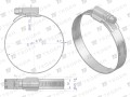Opaska zaciskowa wzmocniona 12-20 ślimakowa (obejma W2 - stal nierdzewna) szerkość 12mm TEGER ( sprzedawane po 50 )-34831