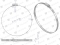 Opaska zaciskowa 130-150 ślimakowa (obejma W2 - stal nierdzewna) szerkość 9mm TEGER ( sprzedawane po 10 )-34825