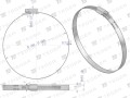 Opaska zaciskowa wzmocniona 160-180 ślimakowa (obejma W2 - stal nierdzewna) szerkość 12mm TEGER ( sprzedawane po 10 )-34885