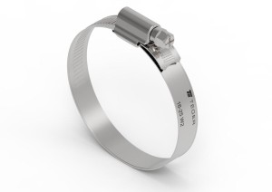 Opaska zaciskowa wzmocniona 16-25 ślimakowa stal nierdzewna szerkość 12mm TEGER 