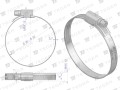 Opaska zaciskowa 20-32 ślimakowa (obejma W2 - stal nierdzewna) szerkość 9mm TEGER ( sprzedawane po 50 )-34786