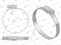 Opaska zaciskowa 30-45 ślimakowa (obejma W2 - stal nierdzewna) szerkość 9mm TEGER ( sprzedawane po 50 )-34792