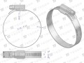 Opaska zaciskowa wzmocniona 35-50 (32-50) ślimakowa (obejma W2 - stal nierdzewna) szerkość 12mm TEGER ( sprzedawane po 50 )-34846