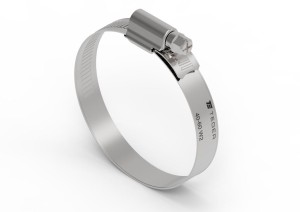 Opaska zaciskowa wzmocniona 40-60 ślimakowa stal nierdzewna szerkość 12mm TEGER 