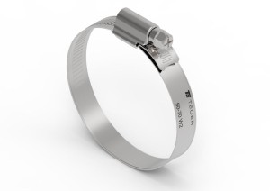 Opaska zaciskowa wzmocniona 50-70 ślimakowa stal nierdzewna szerkość 12mm TEGER 
