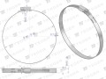 Opaska zaciskowa wzmocniona 60-80 ślimakowa (obejma W2 - stal nierdzewna) szerkość 12mm TEGER ( sprzedawane po 25 )-34855