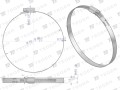 Opaska zaciskowa wzmocniona 70-90 ślimakowa (obejma W2 - stal nierdzewna) szerkość 12mm TEGER ( sprzedawane po 25 )-34858