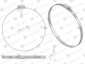 Opaska zaciskowa 80-100 ślimakowa (obejma W2 - stal nierdzewna) szerkość 9mm TEGER ( sprzedawane po 10 )-34810