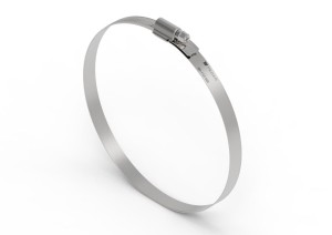 Opaska zaciskowa wzmocniona 90-110 ślimakowa stal nierdzewna szerkość 12mm TEGER 