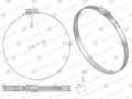 Opaska zaciskowa wzmocniona 90-110 ślimakowa (obejma W2 - stal nierdzewna) szerkość 12mm TEGER ( sprzedawane po 10 )-34864
