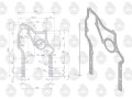 Uszczelka kadłuba cylindrów krążelit grubość 0.8mm C-330 ( sprzedawane po 5 ) ORYGINAŁ URSUS-16073