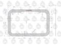 Uszczelka pokrywy górnej skrzyni biegów krążelit 0.8mm C-330 ( sprzedawane po 5 ) ORYGINAŁ URSUS-16119
