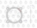 Uszczelka pokrywy łożyska sprzęgła krążelit 0.8mm C-330 ( sprzedawane po 10 ) ORYGINAŁ URSUS-16125