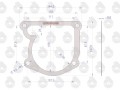 Uszczelka pompy wodnej 950613 krążelit 0.8mm C-360 Zetor ( sprzedawane po 10 ) ORYGINAŁ URSUS-16172