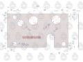 Uszczelka rozdzielacza hydraulicznego krążelit 0.8mm C-360 ( sprzedawane po 10 ) ORYGINAŁ URSUS-16049
