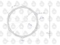 Uszczelka pokrywy rozrządu krążelit 0.8mm C-330 ( sprzedawane po 10 ) ORYGINAŁ URSUS-16083