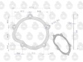 Uszczelka pompy wodnej krążelit 0.8mm C-330 ( sprzedawane po 10 ) ORYGINAŁ URSUS-16091