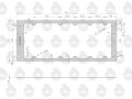 Uszczelka korpusu tylnego mostu górna krążelit 0.8mm C-330 ( sprzedawane po 5 ) ORYGINAŁ URSUS-16131