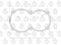 Uszczelka pokrywy przedniej skrzyni 40111914 krążelit 0.8mm C-360 Zetor ( sprzedawane po 10 ) ORYGINAŁ URSUS-16151