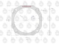 Uszczelka pokrywy półosi krążelit 0.8mm Zetor ( sprzedawane po 10 ) ORYGINAŁ URSUS-16227