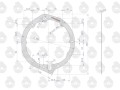 Uszczelka pokrywy pompy hydraulicznej krążelit 0.8mm Zetor ( sprzedawane po 5 ) ORYGINAŁ URSUS-16239