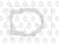 Uszczelka korpusu skrzyni pośredniej przekładniowej krążelit 1mm C-385 ( sprzedawane po 5 ) ORYGINAŁ URSUS-16098